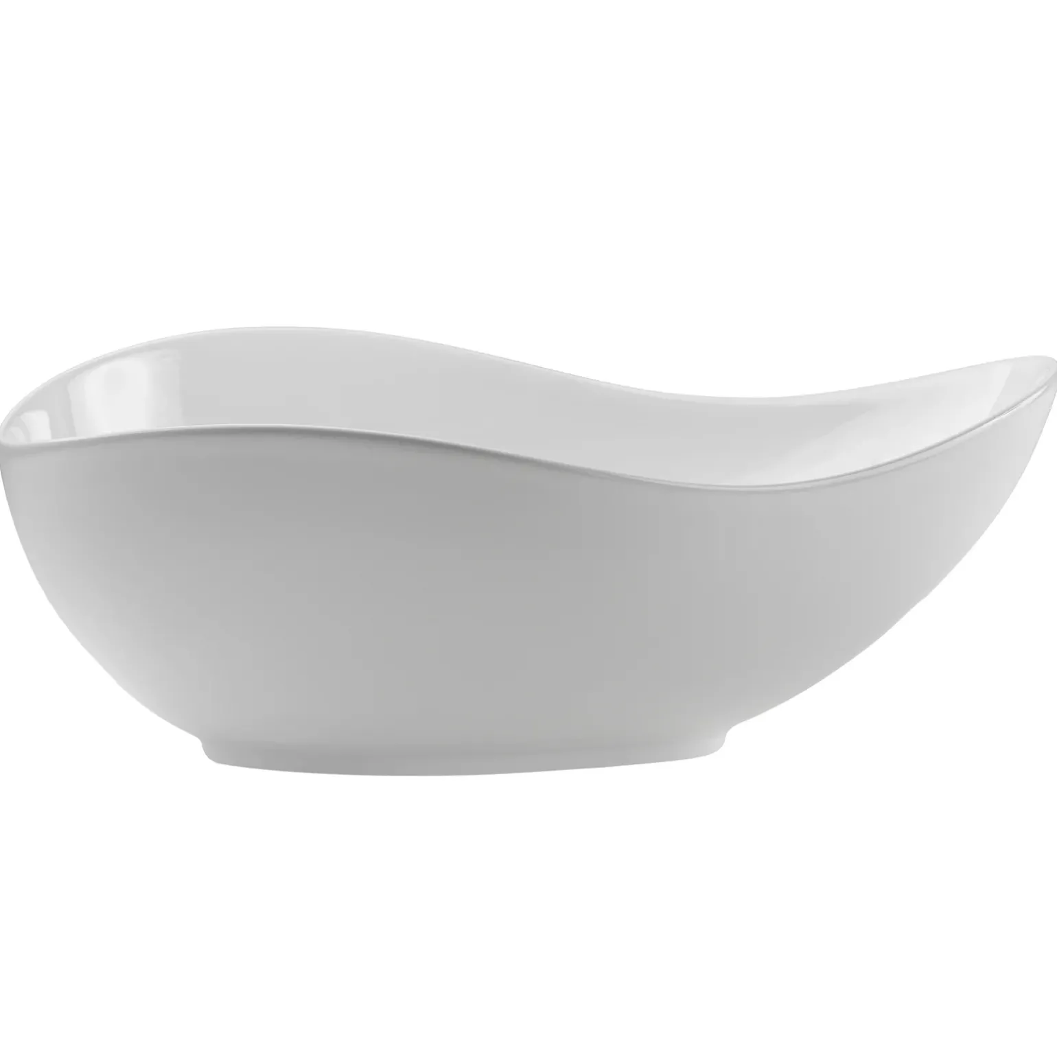 Lavabo bagno da appoggio 51x39cm ceramica bianco Flower