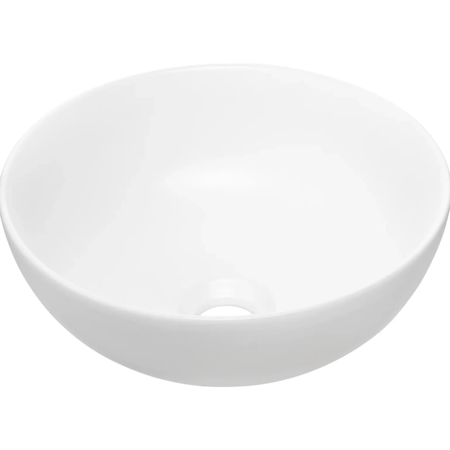 Lavabo bagno da appoggio ø32cm ceramica bianco Bollon