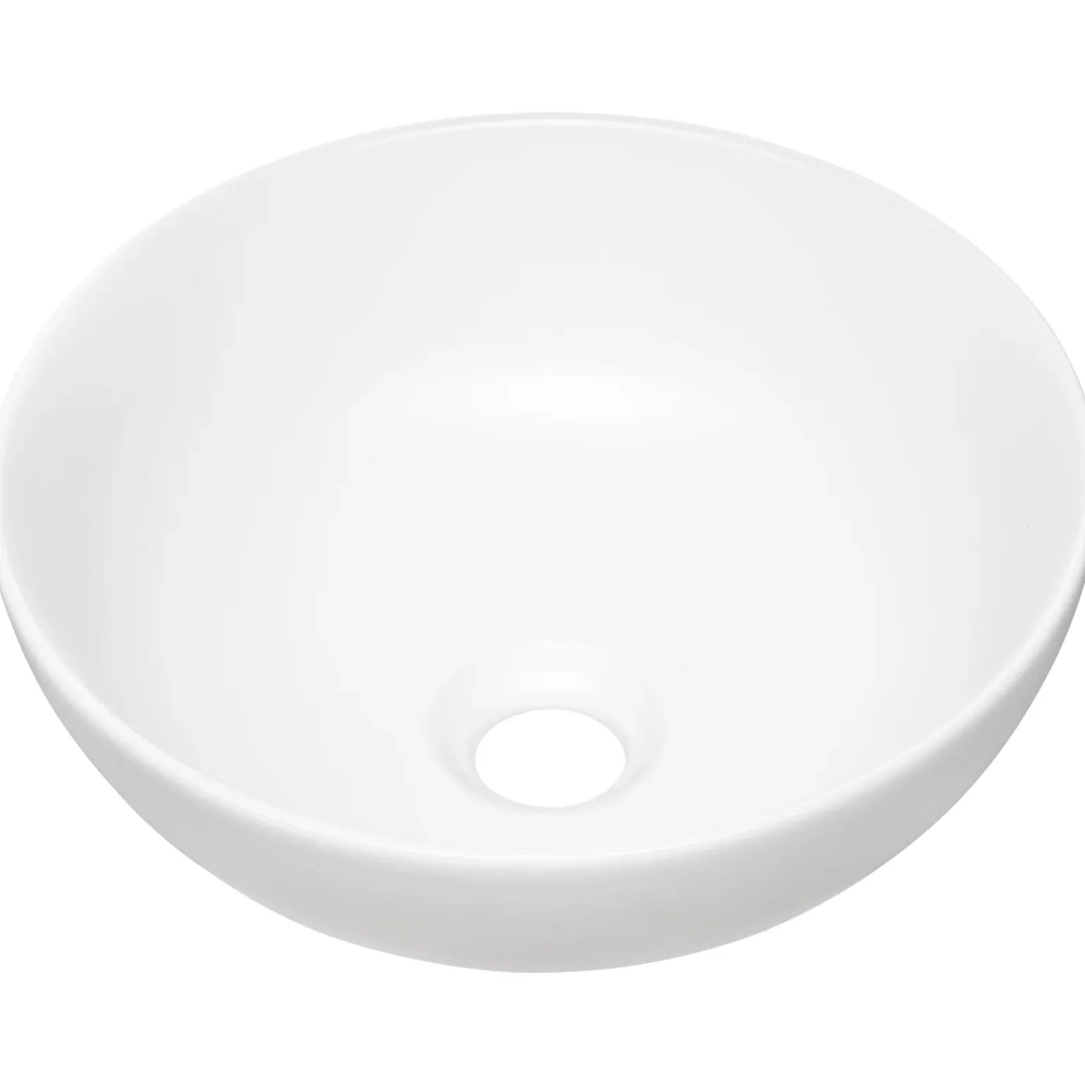 Lavabo bagno da appoggio ø32cm ceramica bianco Bollon