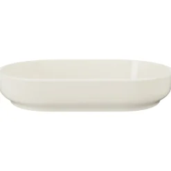 Lavabo bagno da appoggio 55x35cm ceramica avorio Longy