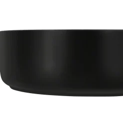 Lavabo bagno da appoggio 36x36cm ceramica nero Bolly