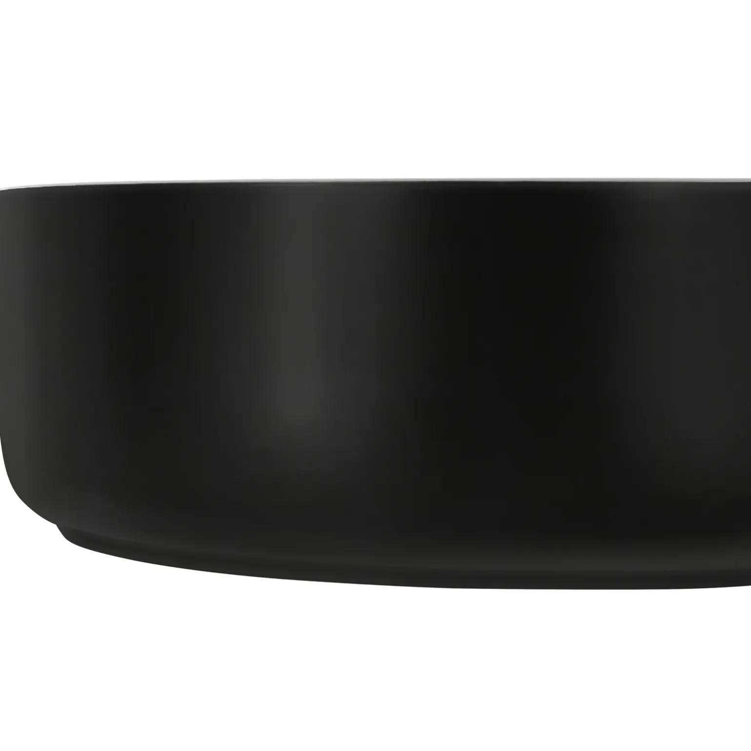 Lavabo bagno da appoggio 36x36cm ceramica nero Bolly