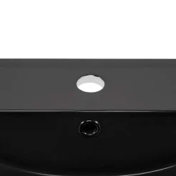 Lavabo bagno da incasso 81x46cm ceramica nera Maverick