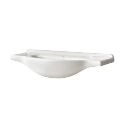 Lavabo bagno da incasso 85x49cm in ceramica bianco Alexia