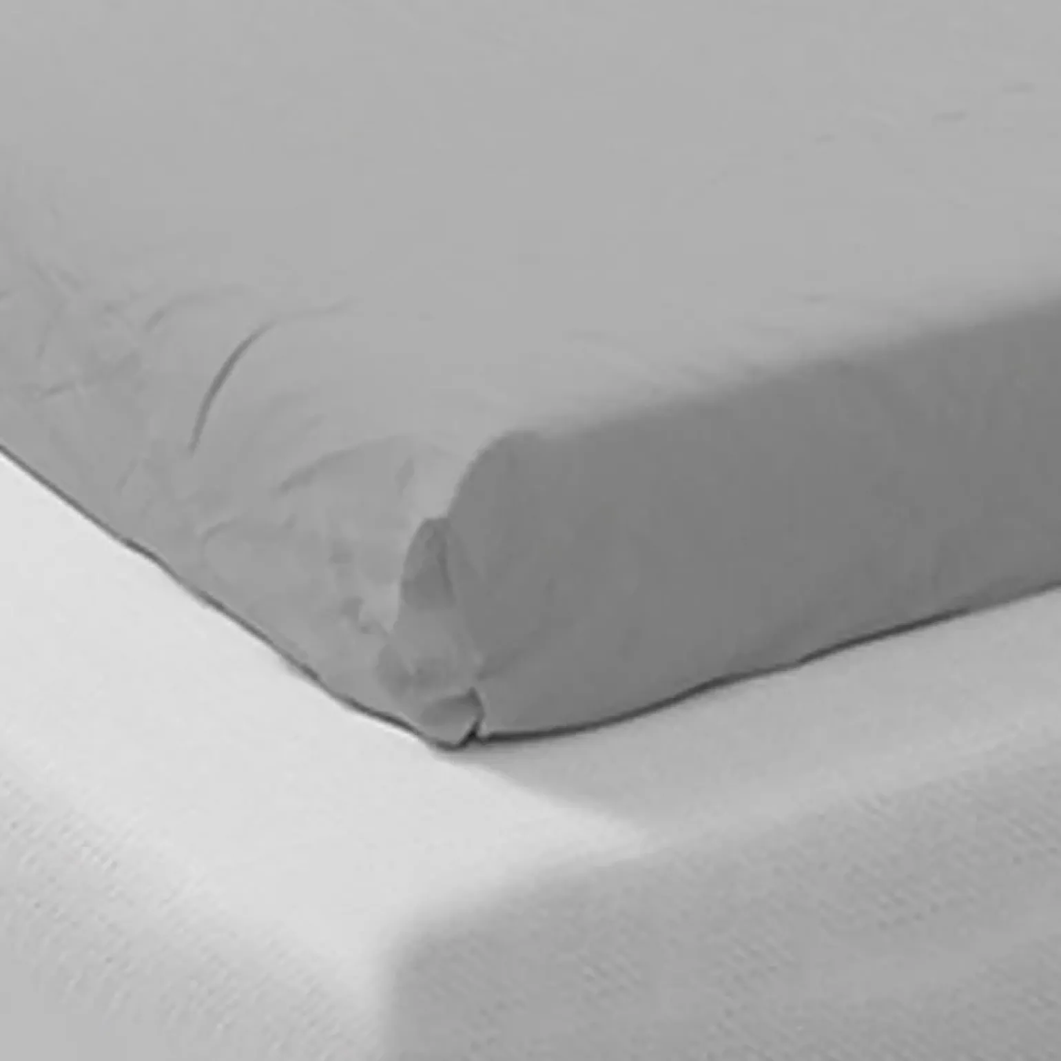 Lenzuolo oversize con angoli in cotone bio 180x200cm grigio Rolla