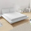 Lenzuolo oversize con angoli in cotone bio 180x200cm bianco Rolla