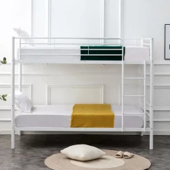 Letto a castello con 2 letti singoli 90x200cm bianco Rodin