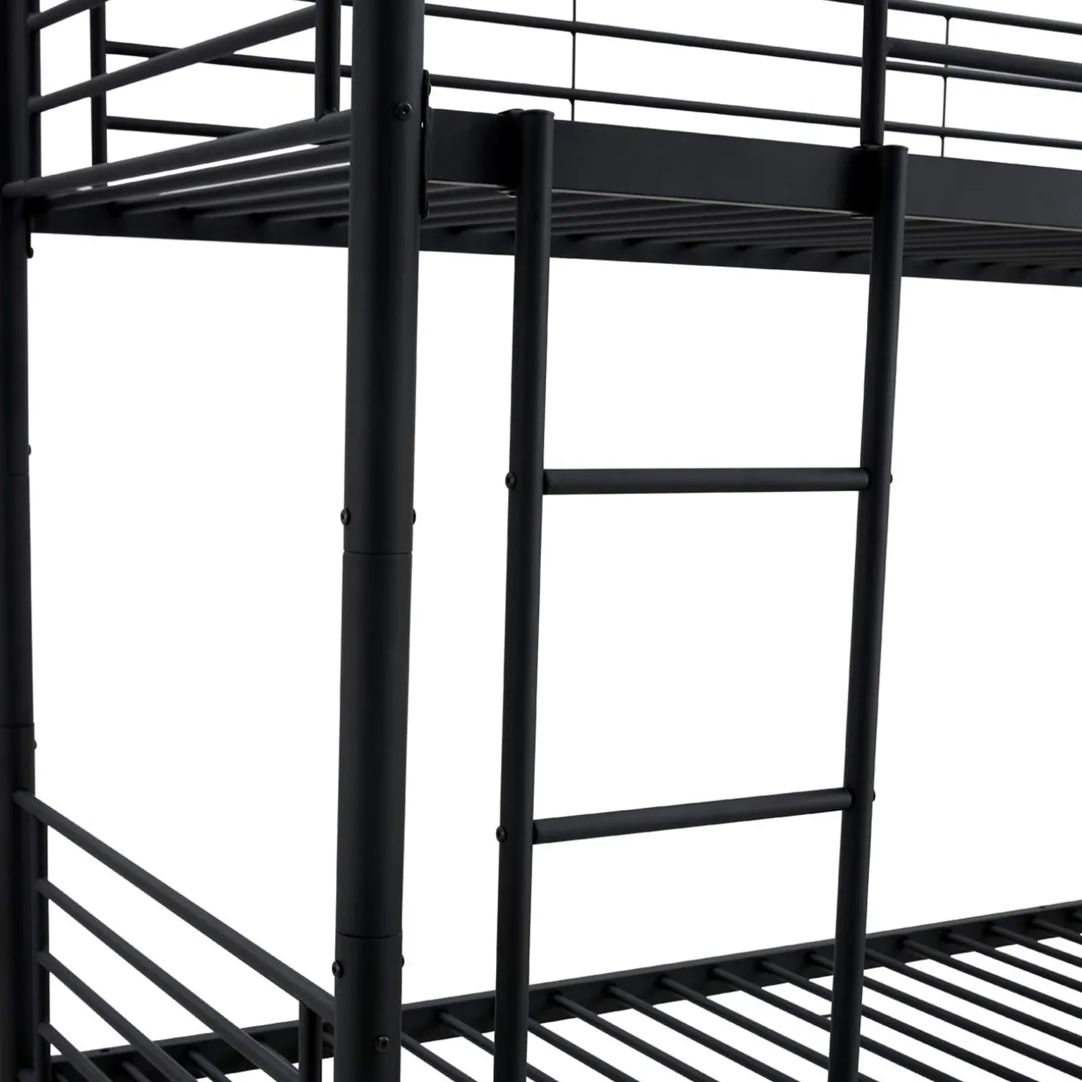 Letto a castello con 2 letti singoli 90x200cm nero Rodin
