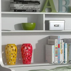 Letto a castello per bambini 254x120cm bianco rosa Enrico Gihome®