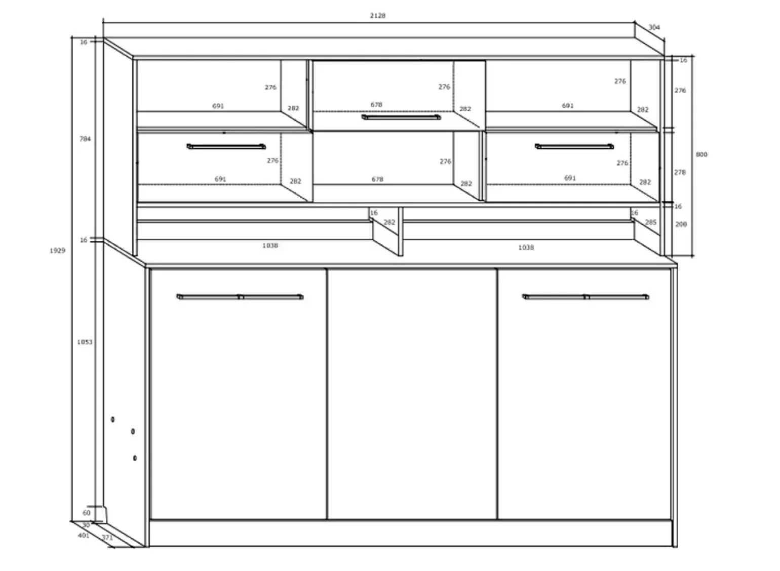 Letto a scomparsa orizzontale 90x200cm singolo con libreria rovere rosa Alvin Gihome®