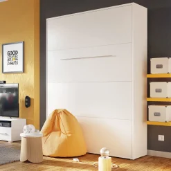 Letto a scomparsa verticale 140x200 cm alla francese bianco Chimera