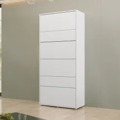 Letto a scomparsa verticale 90x200 cm singolo bianco Camelio