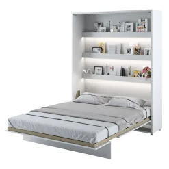 Letto a scomparsa verticale 160x200 cm matrimoniale bianco Camelio