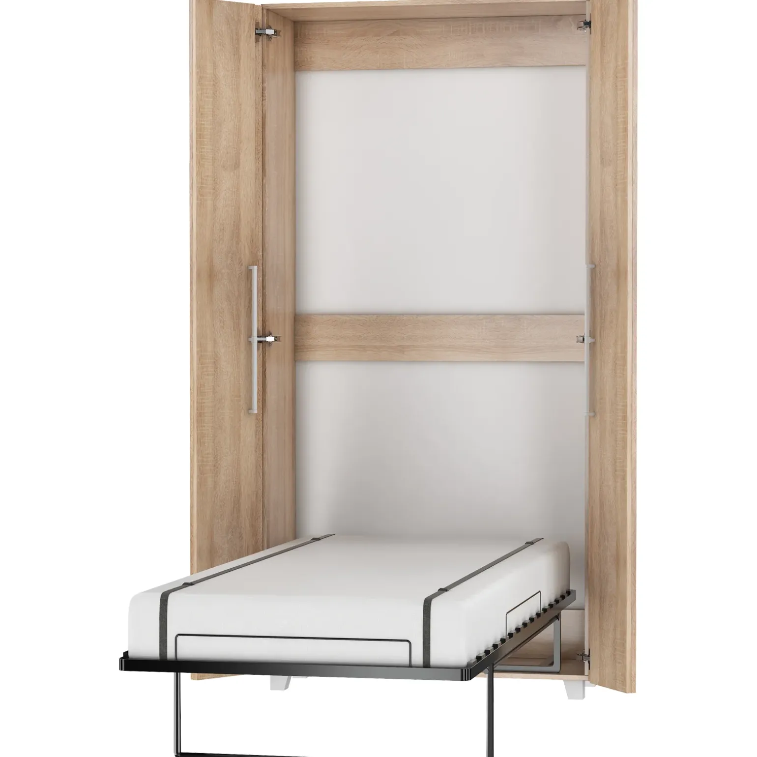 Letto a scomparsa verticale 90x200cm singolo rovere sonoma Calvin Gihome®
