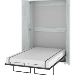 Letto a scomparsa verticale 120x200cm piazza e mezza bianco pino Calvin Gihome®