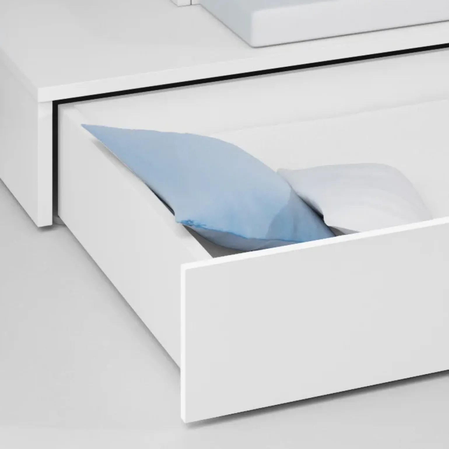 Letto a soppalco con armadio 324x180cm bianco 2 letti Diego Gihome®