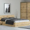 Letto alla francese 140x200cm con contenitore quercia Tamika