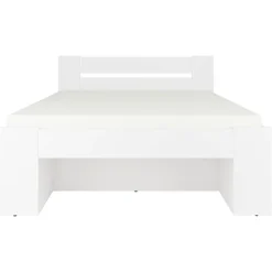 Letto alla francese 140x200cm con set cassettoni bianco Aurora