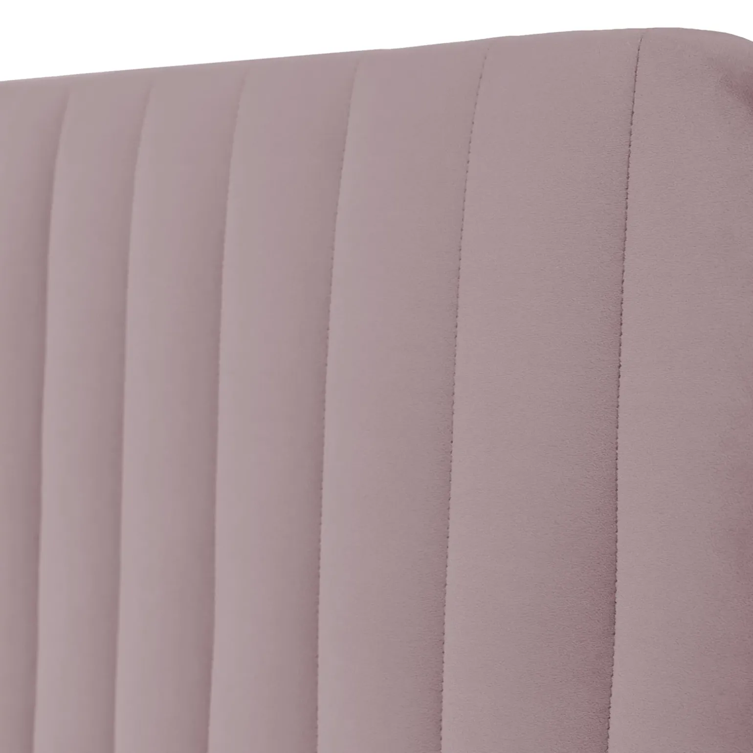Letto contenitore alla francese 140x200cm imbottito velluto rosa Poffi