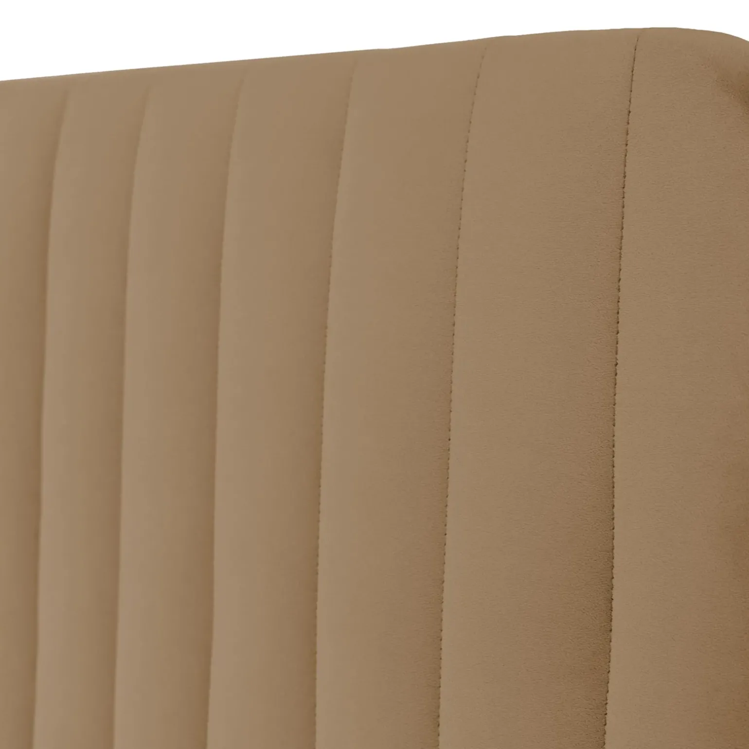 Letto contenitore matrimoniale oversize 180x200 imbottito velluto tortora Poffi