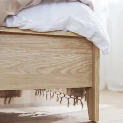 Letto matrimoniale contenitore 160x200cm rovere Noor