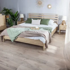 Letto matrimoniale contenitore 160x200cm rovere Noor