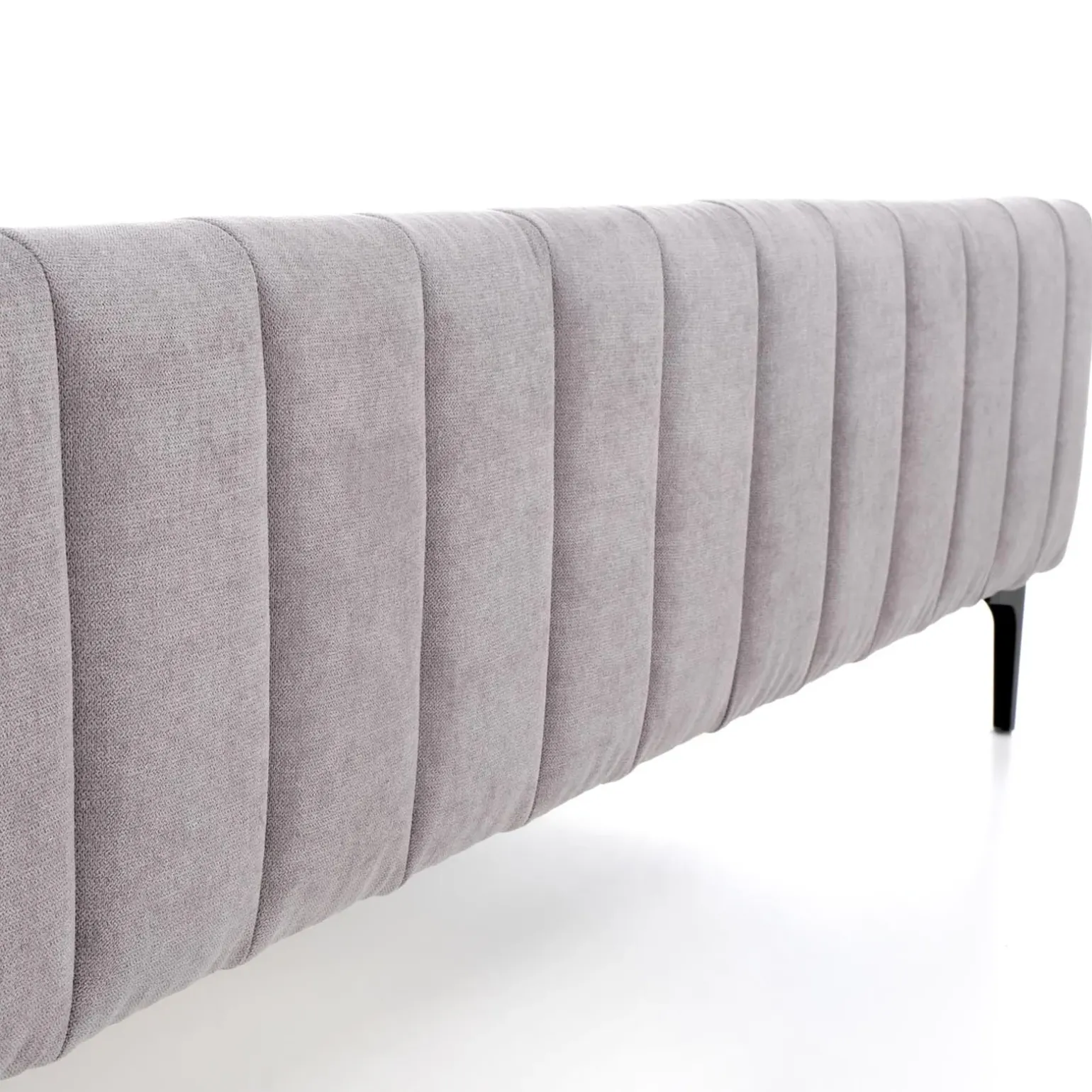Letto matrimoniale imbottito 160x200cm grigio chiaro Varano