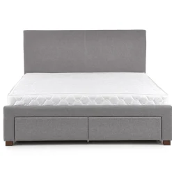 Letto matrimoniale in tessuto con cassettoni 160x200cm grigio Mestre Gihome®