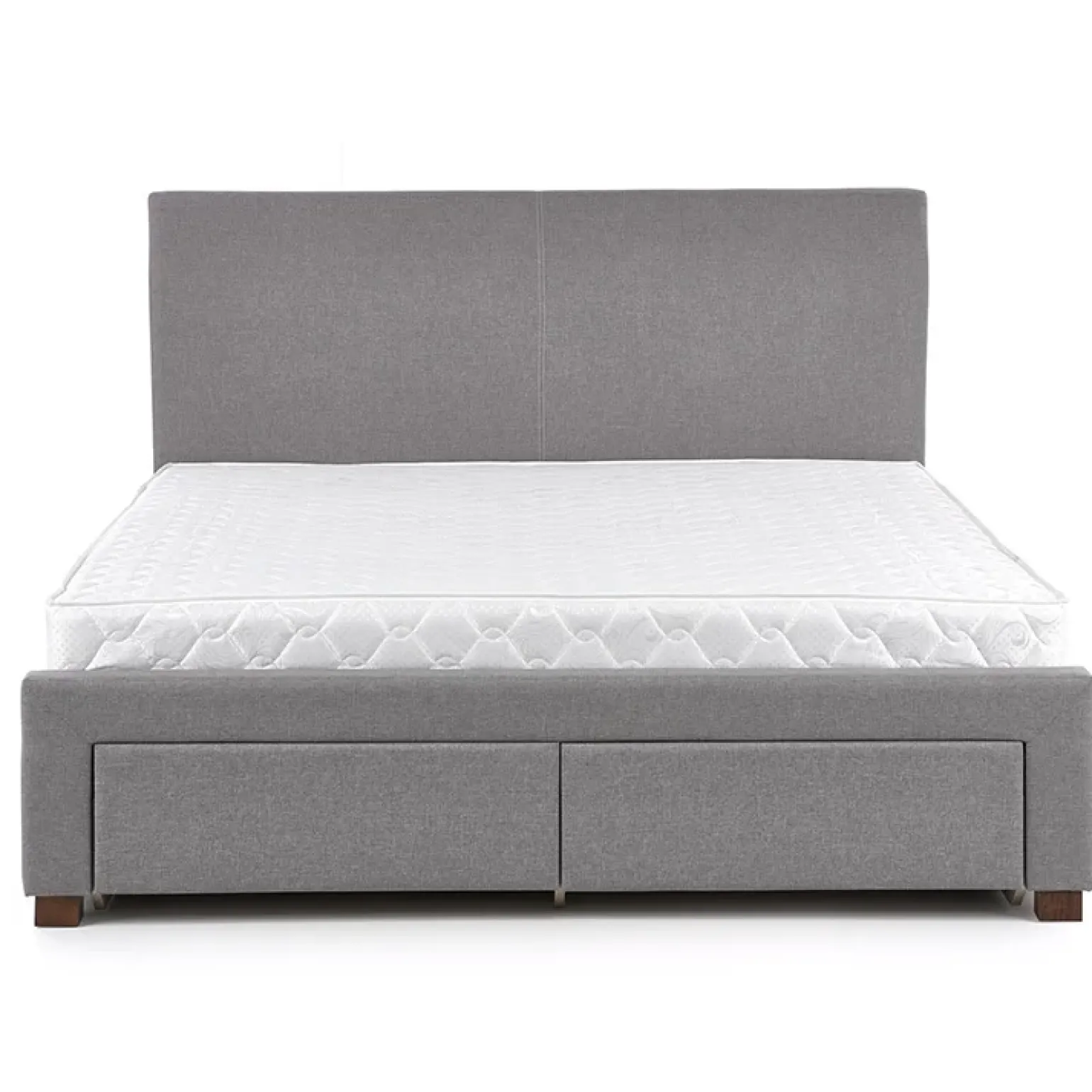 Letto matrimoniale in tessuto con cassettoni 160x200cm grigio Mestre Gihome®