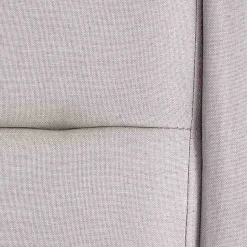 Letto matrimoniale in tessuto 160x200cm grigio chiaro legno naturale Pompei Gihome®