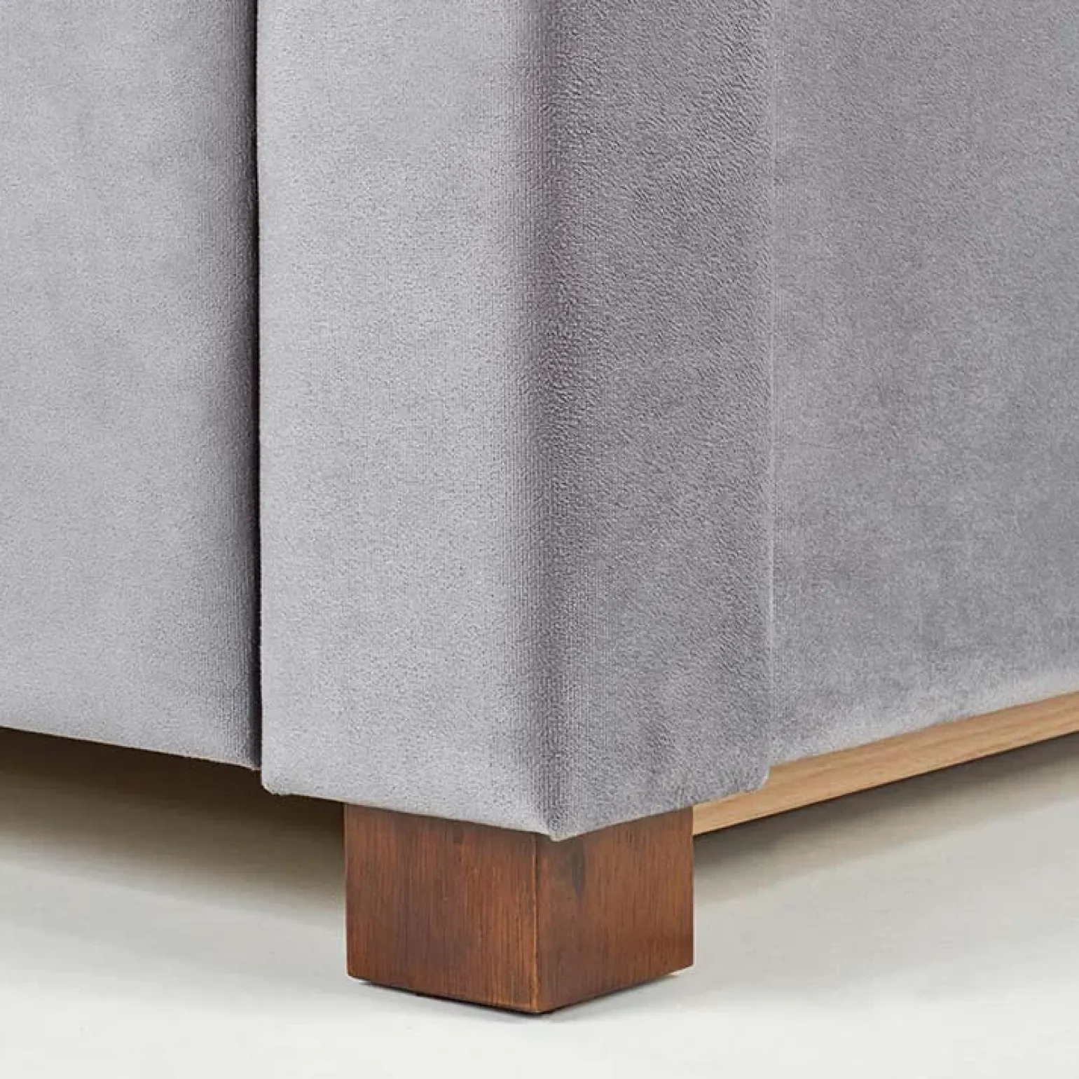 Letto matrimoniale in tessuto con cassetti 160x200cm grigio Ravello Gihome®