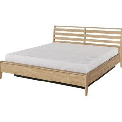 Letto matrimoniale oversize contenitore 180x200cm rovere Noor