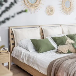 Letto matrimoniale oversize contenitore 180x200cm rovere Noor