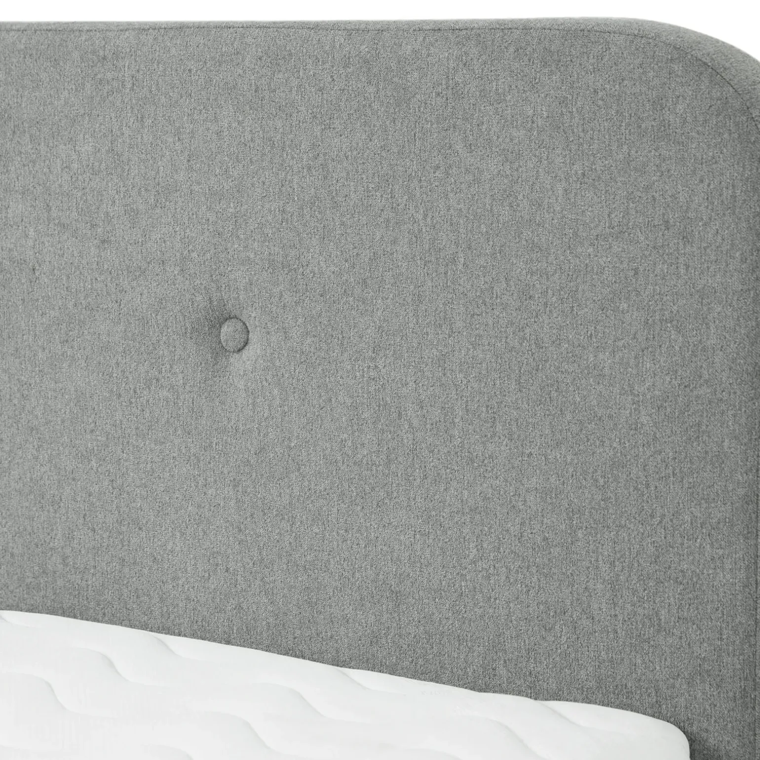 Letto matrimoniale 160x200 cm con rete a doghe imbottito grigio Dreama