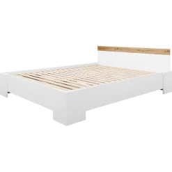 Letto matrimoniale 160x200cm bianco rovere Relaxio