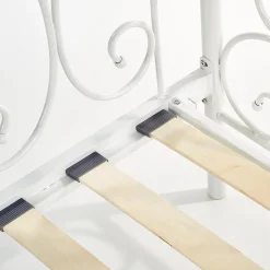 Letto singolo 90x200cm moderno con testiera bianco Azahara