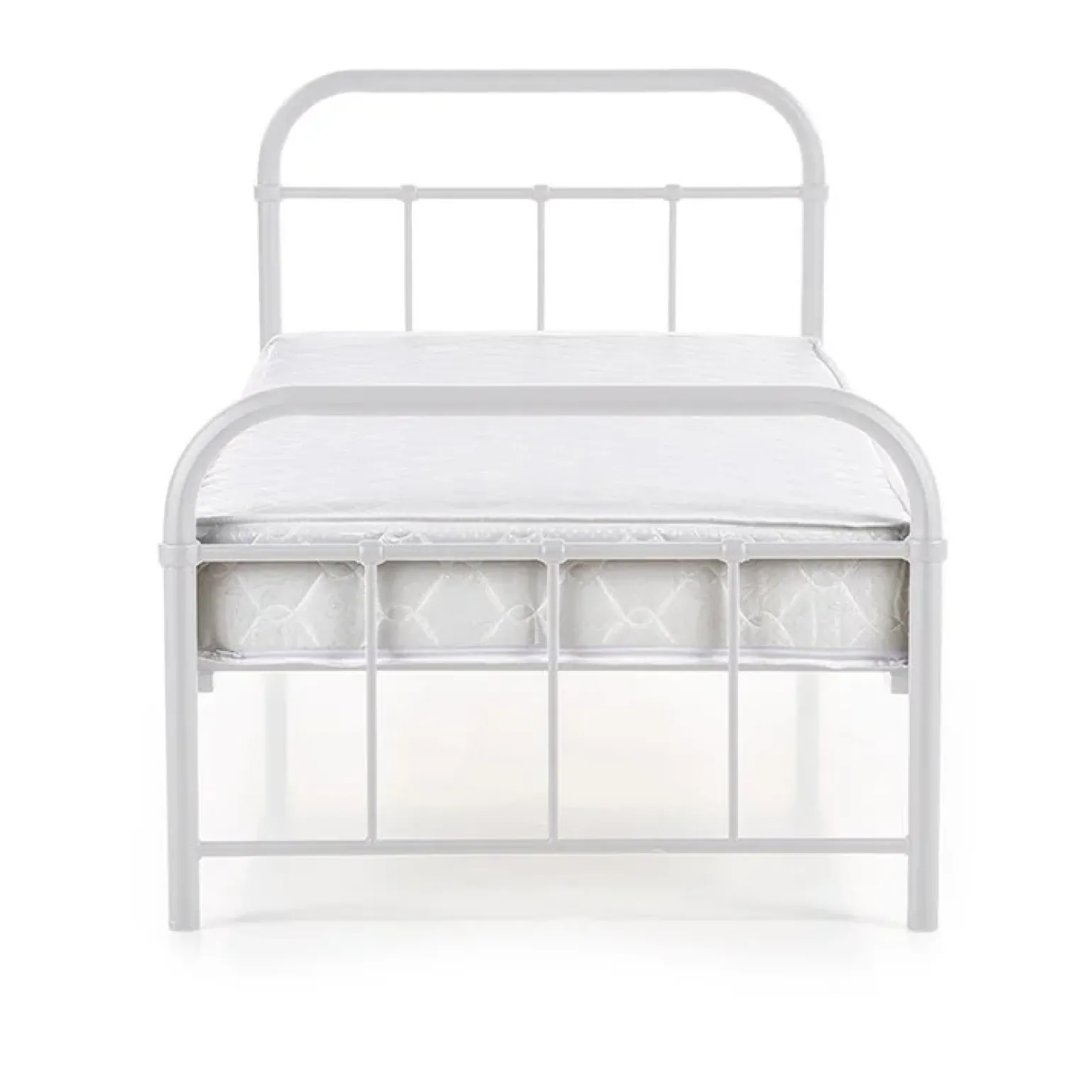 Letto singolo 90x200cm moderno bianco Stella