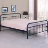 Letto una piazza e mezza moderno 120x200cm nero Stella