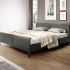 Letto 140x200cm alla francese design moderno verde quercia Texel