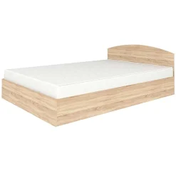 Letto 140x190cm alla francese moderno rovere Tropea