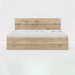 Letto 160x200cm matrimoniale contenitore moderno quercia Tamika