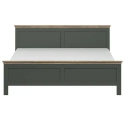 Letto 160x200cm matrimoniale moderno verde quercia Texel