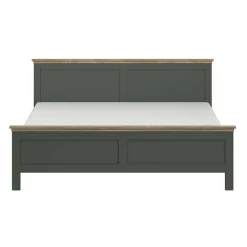 Letto 180x200cm matrimoniale oversize verde quercia Texel