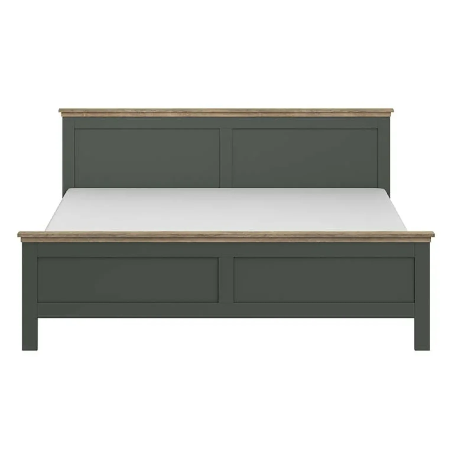 Letto 180x200cm matrimoniale oversize verde quercia Texel
