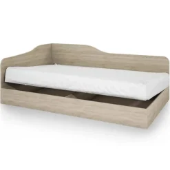 Letto 120x190cm una piazza e mezza contenitore rovere Alex Gihome®