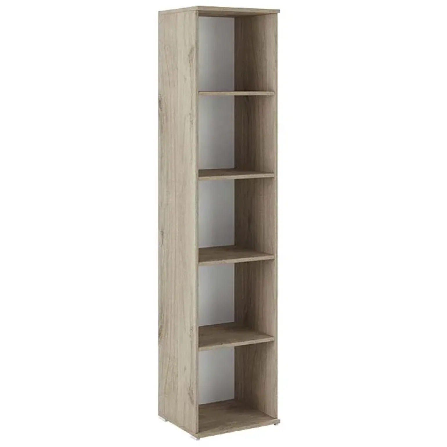 Libreria ufficio 40x176h cm a colonna con ripiani rovere Time I
