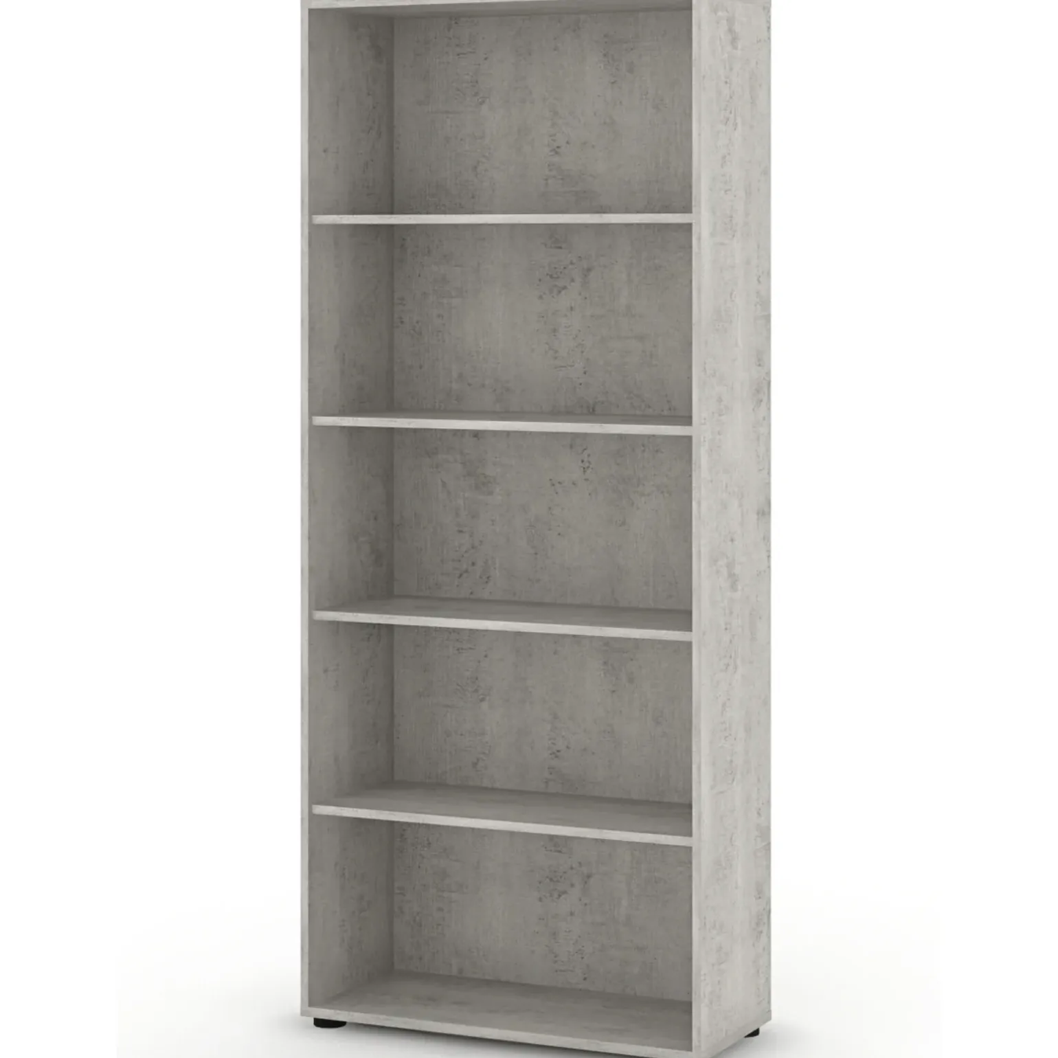 Libreria ufficio 79x188h cm moderna cemento Woody