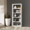 Libreria 89x218h cm componibile moderna bianco frassinato Kubic 14