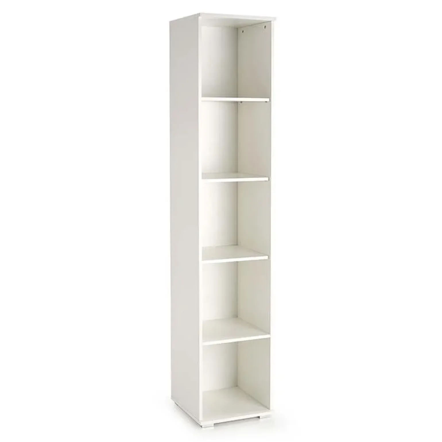 Libreria 40x200h cm con ripiani moderna bianco opaco Viki