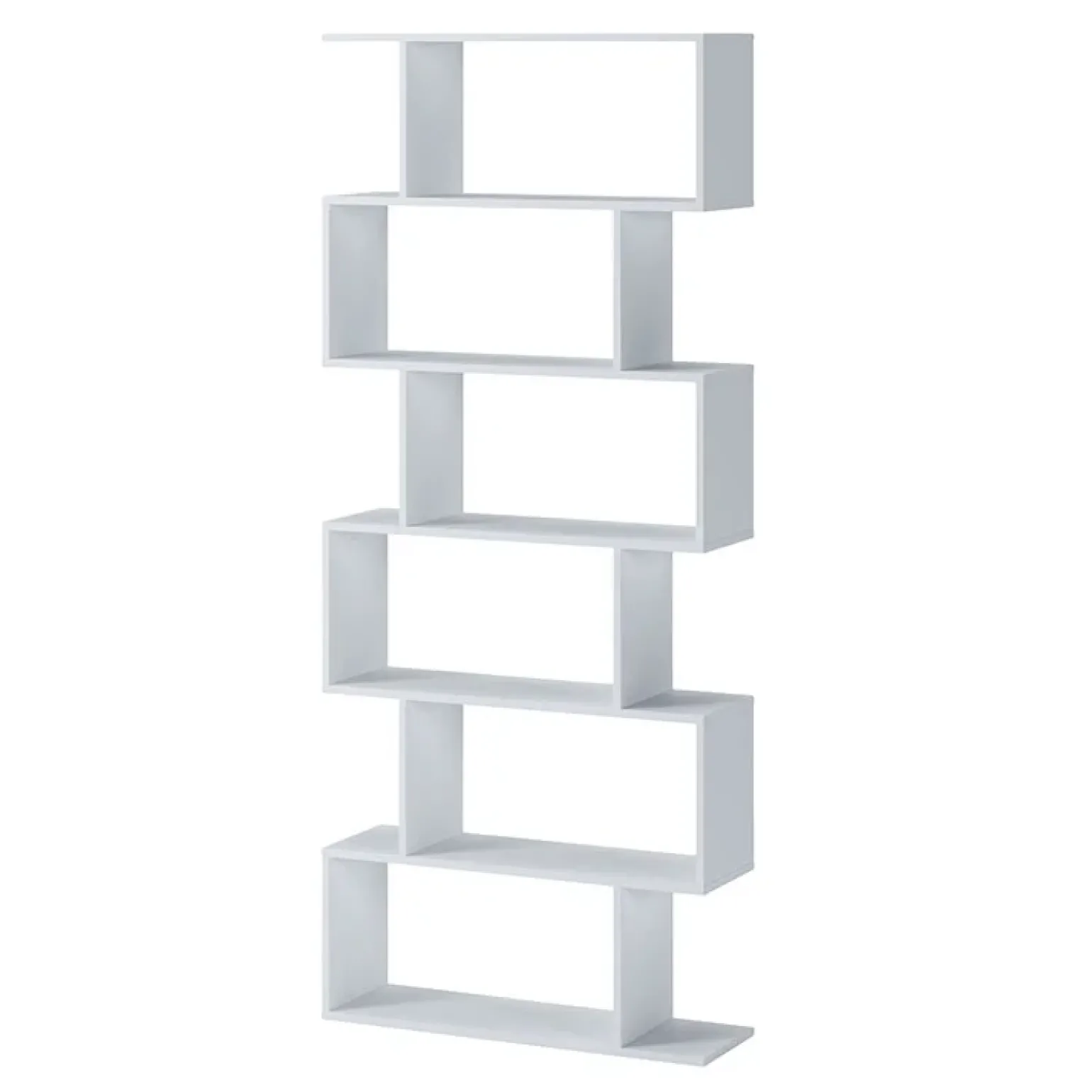 Libreria 80x191h cm ufficio moderna bianco opaco Carry